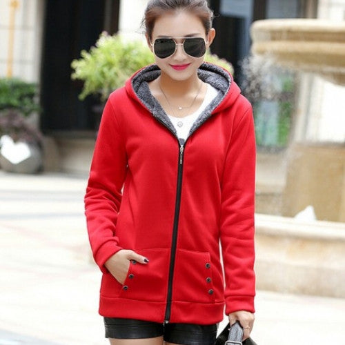 Women Winter Casual Hoodies Coat