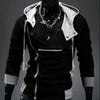 Inclined Zipper Hooded Comfortable Jacket